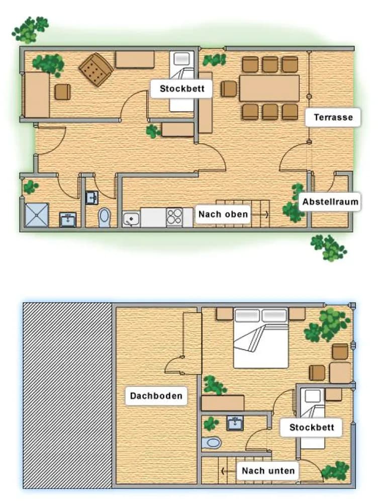 Ferienhaus Typ A und B