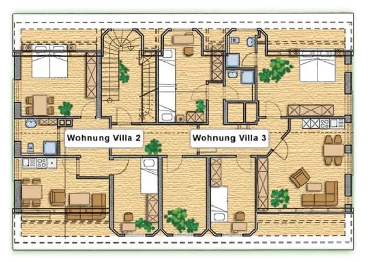 Villa II und III