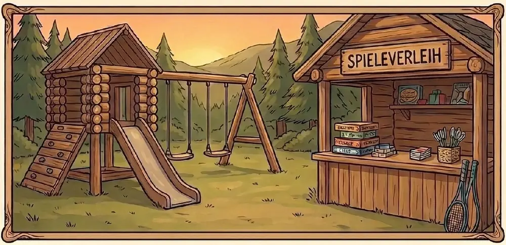 Spielplatz und Spieleverleih