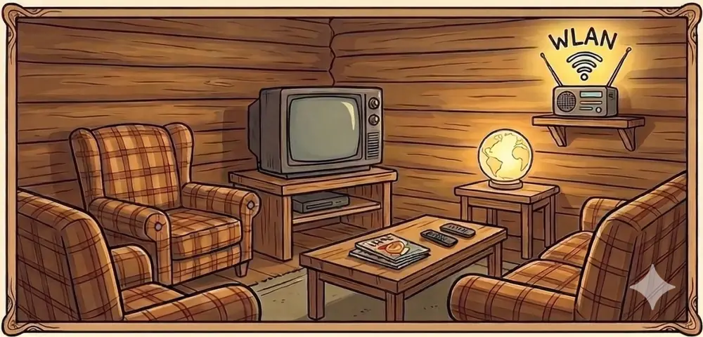 WLAN und TV-Raum